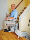 Electra-Ride III Custom Curved Rail la Stairlift